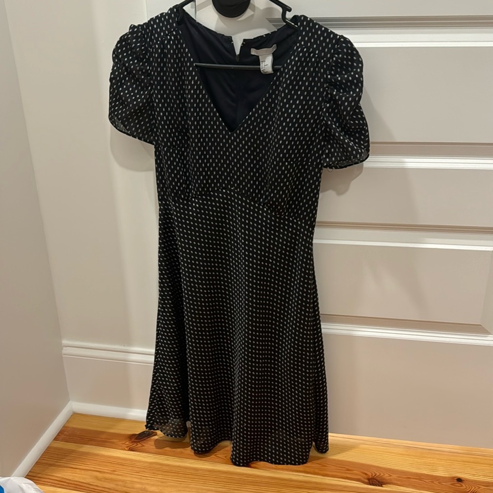 H&M blue midi dress